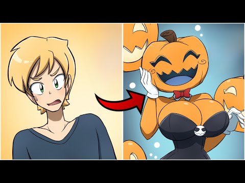 Happy Pumpkin Girl! | Gender Bender | Halloween TG/TF Comic Dub