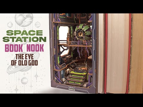 🌌  Sci-Fi Space Station 🌌 Book Nook Diorama (cutebee booknook kit)