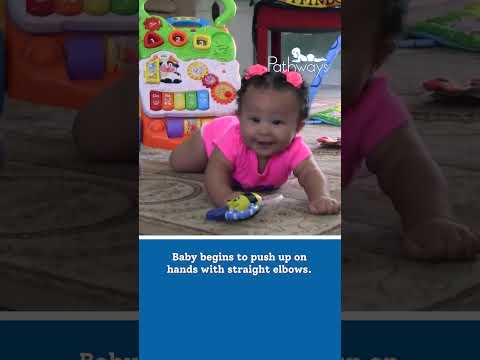 5 Month Old: Tummy Time Abilities #shorts