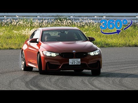 【360度動画】New BMW M4 Coupé. モータージャーナリスト桂 伸一 サーキット全開試乗