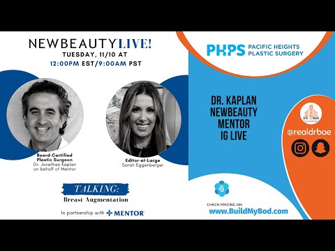 Dr. Kaplan on IG Live with NewBeauty Magazine! | Pacific Heights Plastic Surgery – Dr Bae!