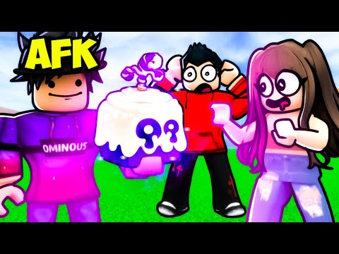 I Pretended to be AFK Holding DOUGH FRUIT! (Roblox Blox Fruits)