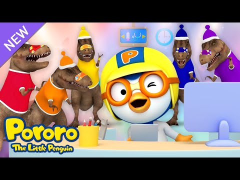 🌈#colors Learn Colors with T-REX Dinosaur | Color Bandage | Pororo Learnings for Kids