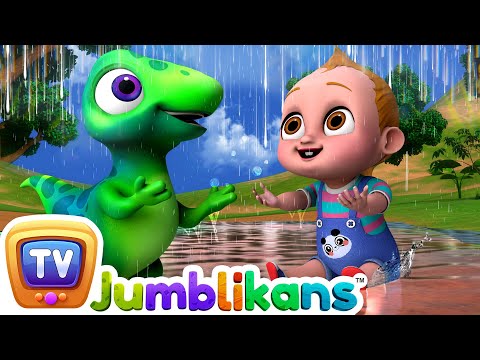 The Rain Song Nursery Rhyme with Baby Taku & Jumblikans Dinosaurs - ChuChuTV Toddler Learning Videos