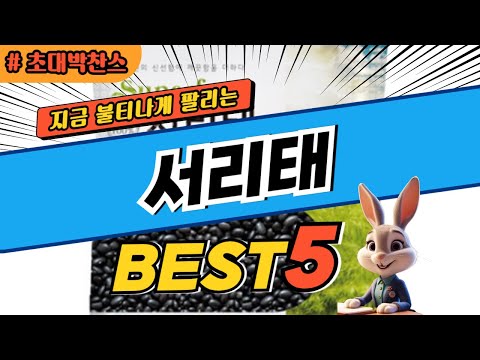 2025 초대박 찬스 서리태 추천 대박 가성비 베스트5! 후기 비교