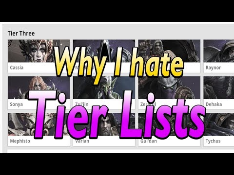 Why I hate Tier Lists (Rant)