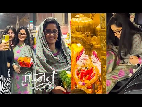 Ayesha Singh aka Mannat seeks Bappa’s blessings as she gears up for the launch of her new show