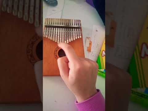 Playing A kalimba