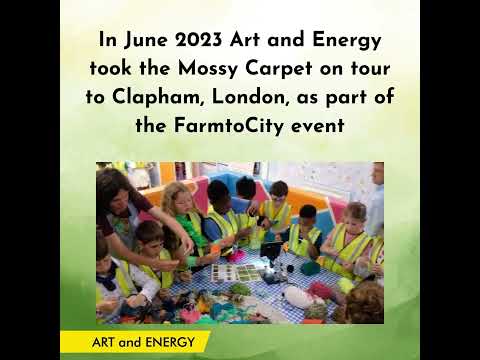 Art and Energy at FarmtoCity in London making mossy pompoms for The Mossy Carpet artwork