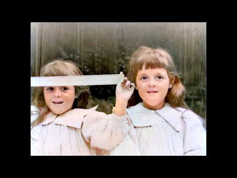 [4k, 50fps, colorized](1896) Victorian kids.