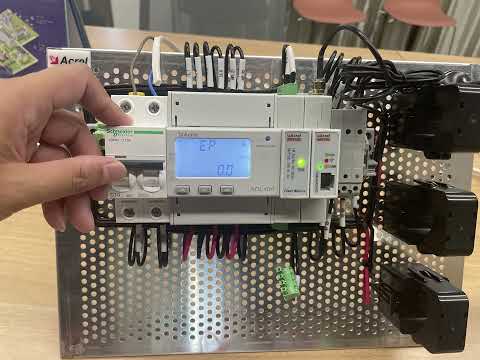 Acrel Electric | Debugging Video of Din Rail Three Phase Energy Meter ADL400