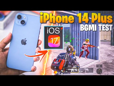 iOS 17 😳 iPhone 14 Plus Bgmi Test After iOS 17 🔥 #shorts