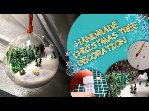 DIY How to make… Handmade Christmas tree decoration. #diorama #craft #diy #decor