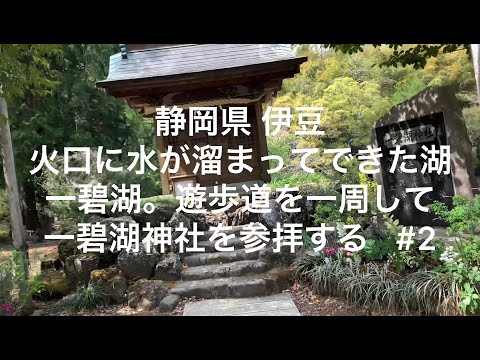 【静岡】【伊豆】火口に水が溜まってできた湖、一碧湖。遊歩道を一周して一碧湖神社を参拝する #2【shizuoka】【izu】