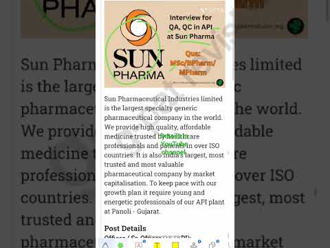 #shorts #shortsvideo #pharmajobs #pharmaceuticalcompanies