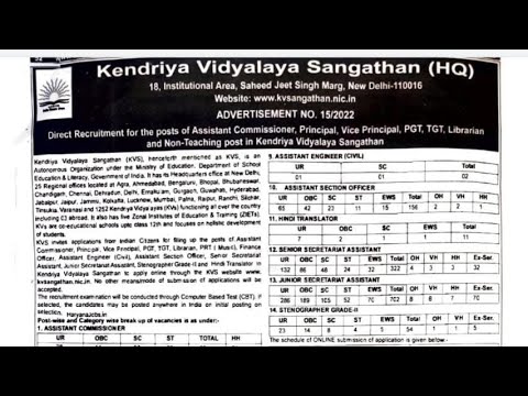 खुशखबरी 😄 Finally KVS vacancy आ गई || KVS Vacancy PRT TGT PGT LIBRARIAN and others तैयार हो जाओ 💪