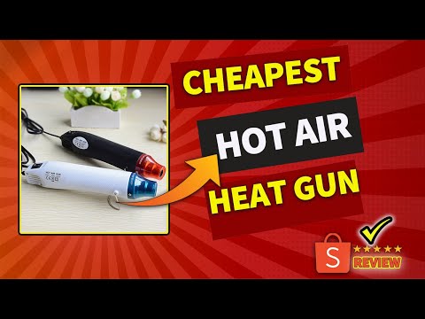 Pinakamurang Portable Mini Hot Air HEAT GUN 300W sa #shopee UNBOXING and TESTING REVIEW