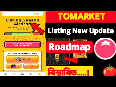 tomarket new update today | toma listing season airdrop | toma check your airdrop!!Tomarket🍅 Roadmap