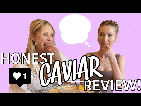 Trying $400 worth of caviar!!!