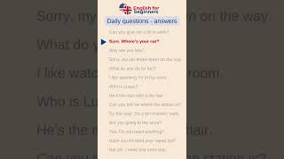 Speaking practice #englishforbeginners #speakingpractice #dailyquestions #speakenglishfluently