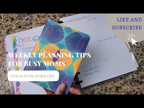 Weekly Planner Setup in Happy Planner for Busy Moms