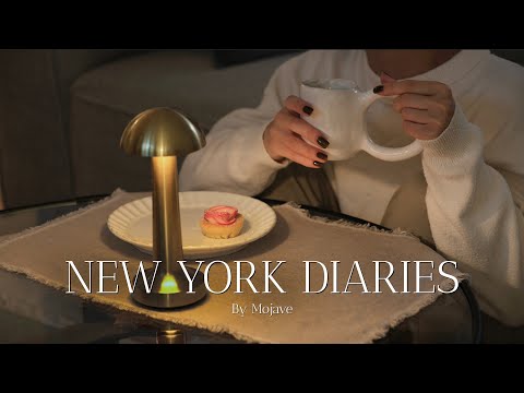 New York Vlog🗽What I Eat in a Day | Baking Apple Rose Tarts | Favorite Local Places [Eng sub]