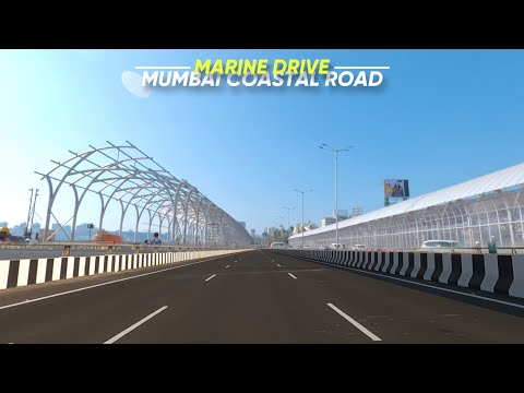 Mumbai Coastal Road Progress | Marine Drive - 4K