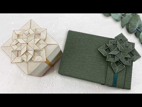 GIFT WRAPPING IDEAS｜Gift Packing Tutorial + DIY Paper Flower Craft（선물포장）