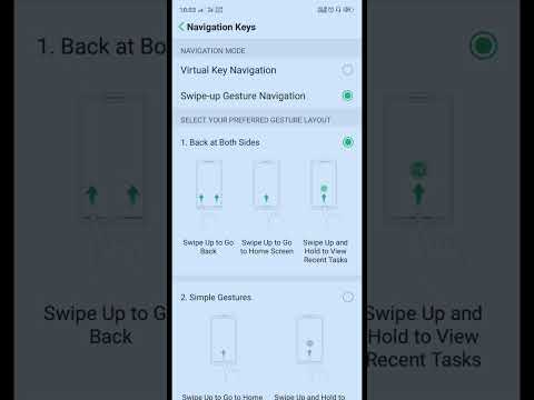 Swipe-Up Navigation  Gestures enable  in oppo phone | How to enable  navigation gesture oppo #short