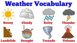 English Vocabulary: Weather Vocabulary | Weather Vocabulary in English | Weather & Natural Disasters