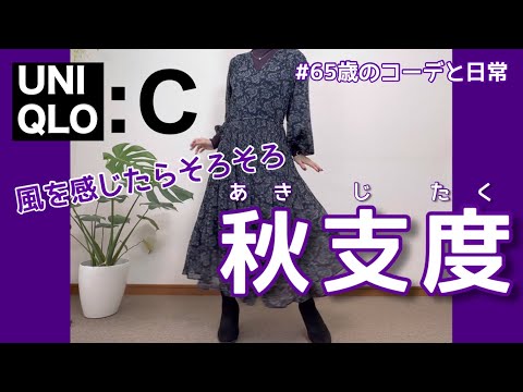 【60代コーデ112】UNIQLO C購入品と着回しコーデ/秋冬物/整体その後/65歳の日常/低身長