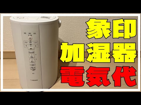 【象印の加湿器】気になる電気代と動作音を調査してみたよ。スチーム式加湿器EE-DB50-WA