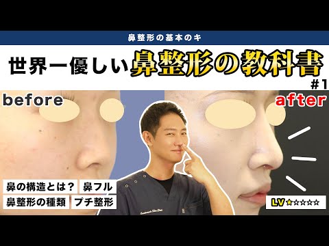 【鼻整形】鼻の構造や手術の種類を正しく理解していますか？鼻整形の基本のキ＜#１＞