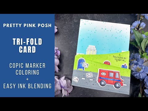 Sending Smiles Tri-Fold Card | Pretty Pink Posh