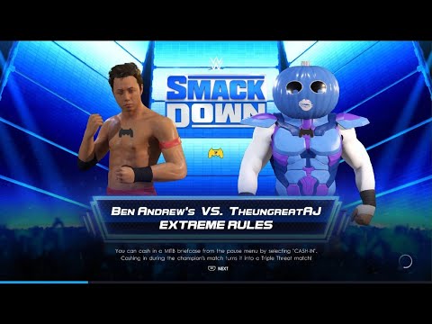 WWE 2K22 AWA friday Night Smackdown: Ben andrews vs theungreatAJ