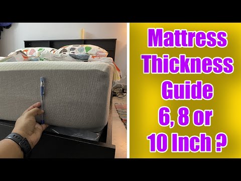 Mattress Thickness Guide (6, 8 or 10 Inches?) Mattress Buying Guide India 2025