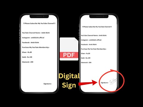 How to Digital Signature in PDF l Add Digital Signature in PDF or Documents l Sign PDF on mobile