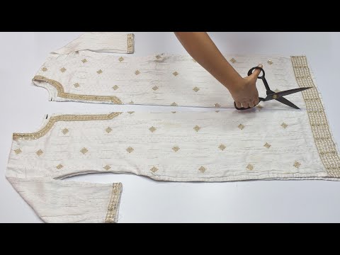 (4)Transformation Idea From Old Kurti # Old Suit Reuse Idea # DIY Idea From Old Kurti