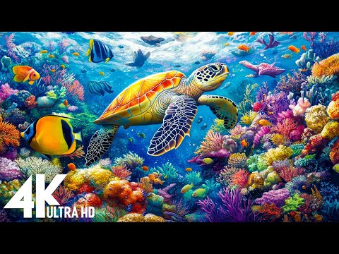 Under Red Sea 4K 🐠 Stunning Coral Reefs Fish & Mesmerizing Marine Life for Relaxation - 4K Video UHD