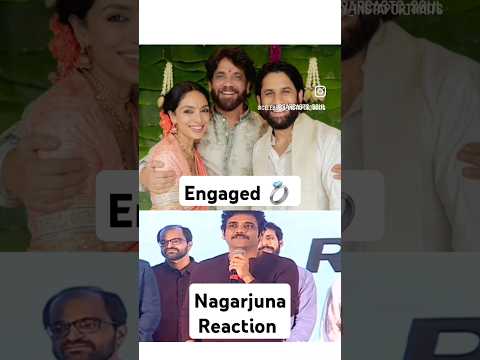 Naga Chaitanya engagement with #Sobitha..😍👌 #shorts #ytshortsindia #ytshorts #nagachaitanya