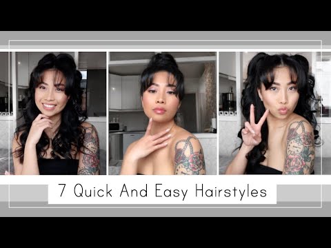 7 Cute Quick And Easy Hairstyles With Curtain Bangs