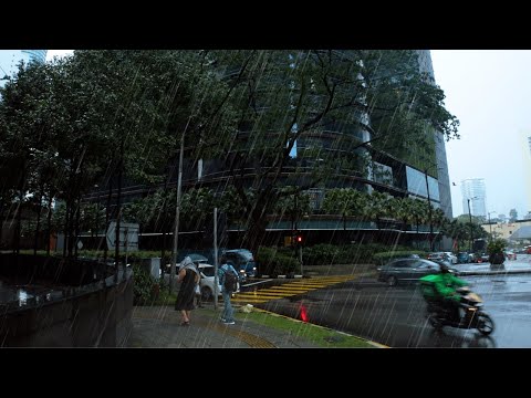 [4K] Kuala Lumpur Rain Walk