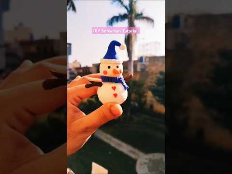 Snowman ⛄#shorts#art#diy#youtubeshorts