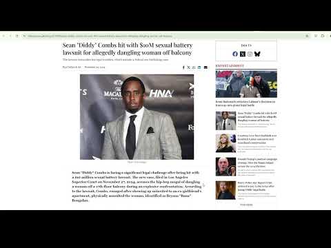 Sean "Diddy" Combs hit with $10M sexual battery lawsuit for allegedly dangling woman off balcony