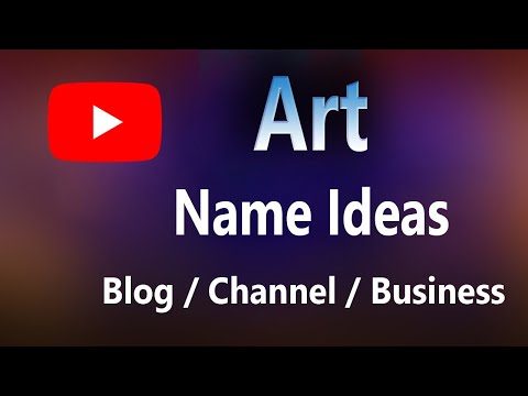 Art Blog Name Idea | Art Channel name Idea | Paint business name idea |  Artist blog name ideas.