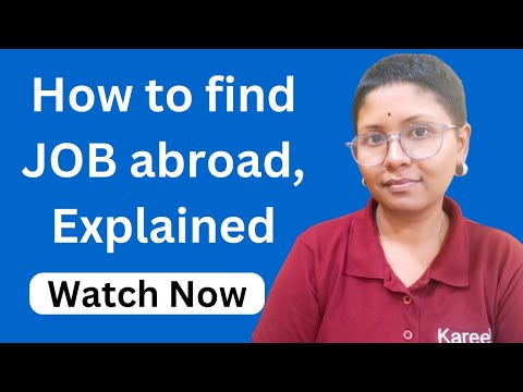 5 ways to find JOB Abroad | Sushmita Madhu