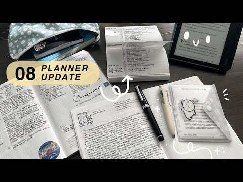 August 2024 Planner Update | ADHD Planner, Hobonichi Cousin, Reading Journal, Pocket Bullet Journal