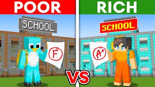 Milo POOR Student vs Chip RICH Student in Minecraft