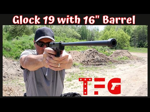 Glock 19 with a 16" Barrel - TheFirearmGuy