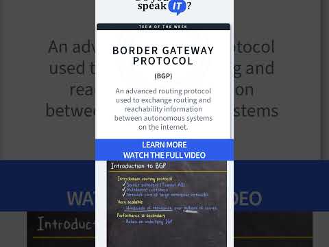 What is BGP? Border Gateway Protocol #networking